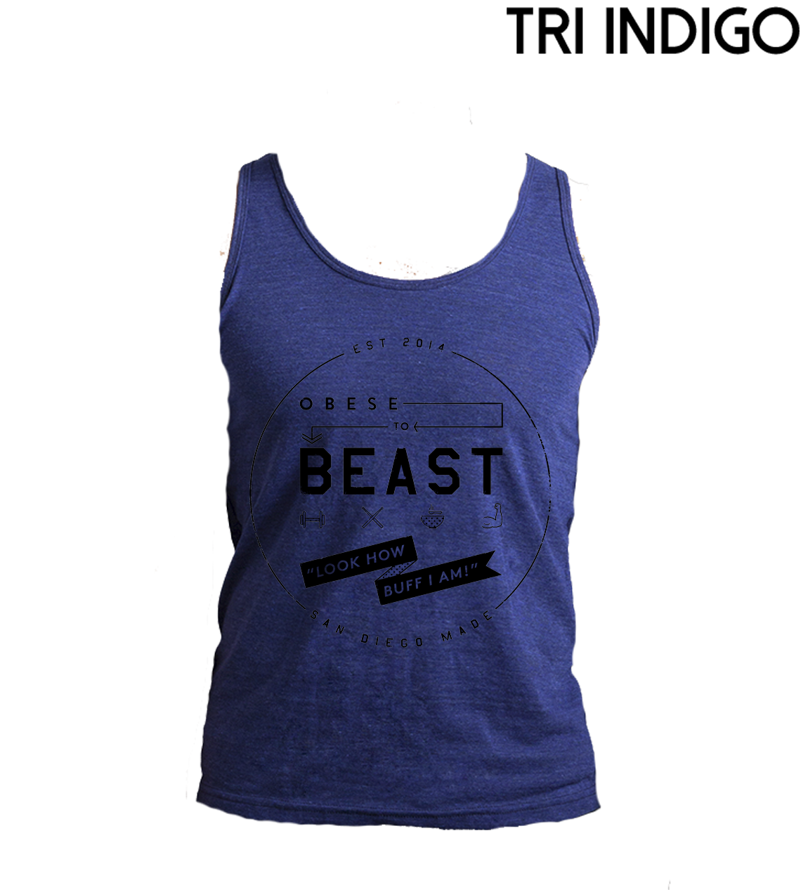 O2B Black Crest Tank