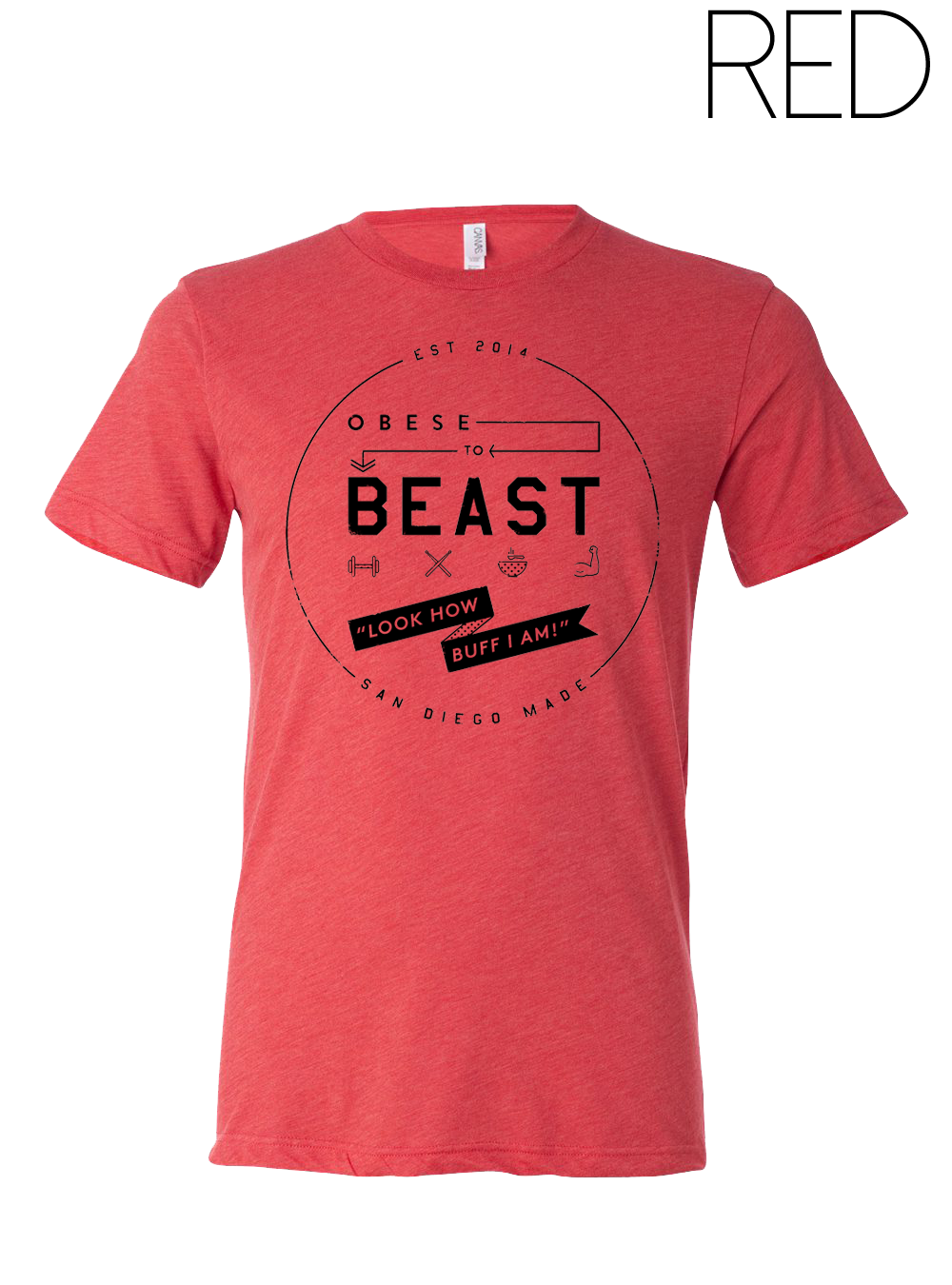 O2B Black Crest T-Shirt