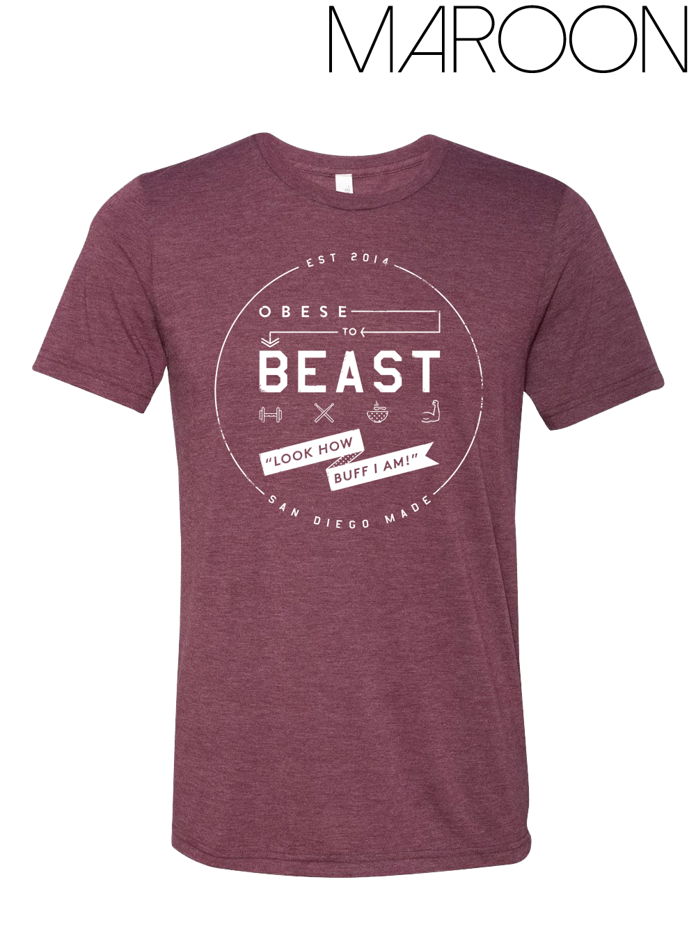 O2B White Crest T-Shirt