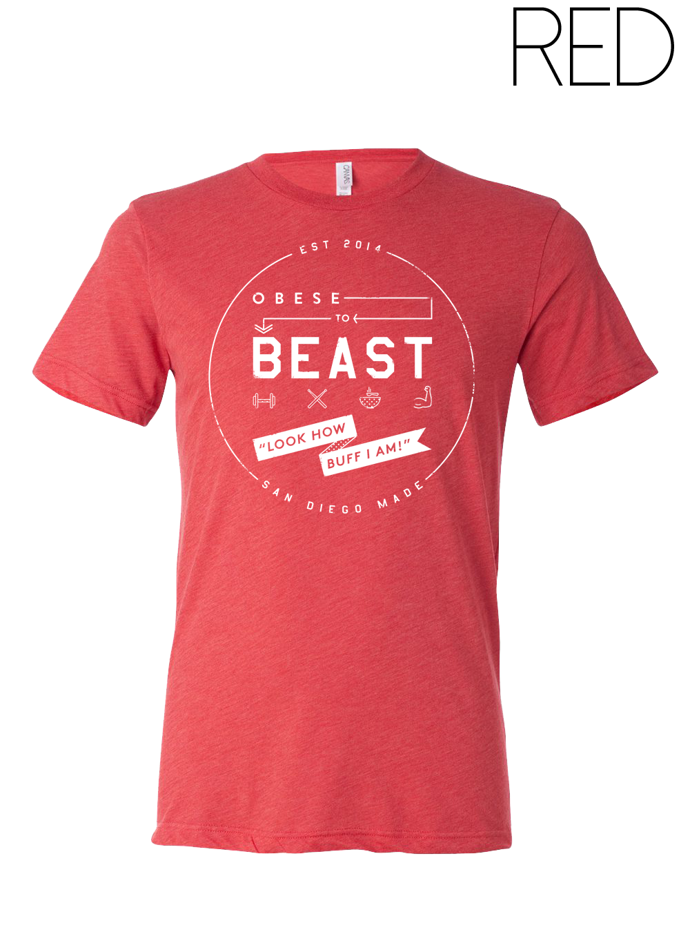 O2B White Crest T-Shirt